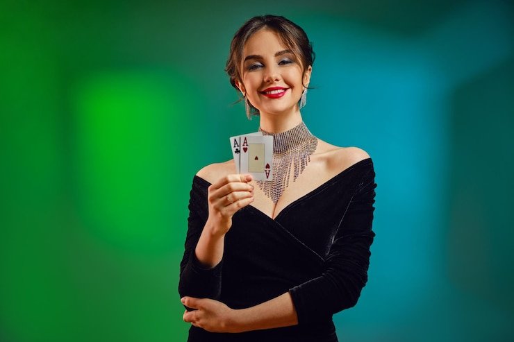 Antarmuka aplikasi jayavegas menampilkan meja dealer langsung dan menu navigasi